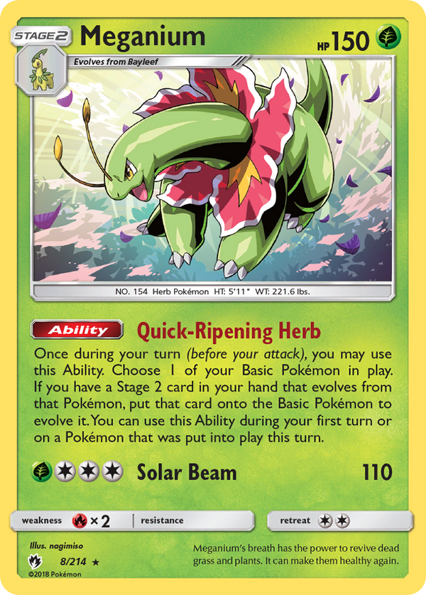 Meganium - Lost Thunder SET-8