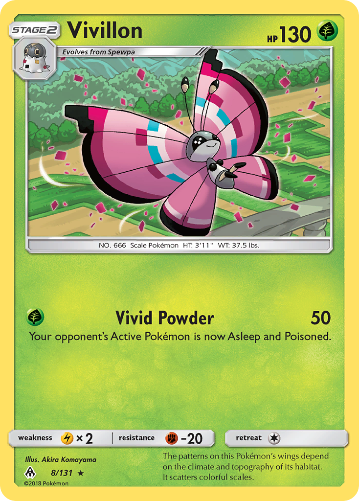 Vivillon - Forbidden Light SET-8