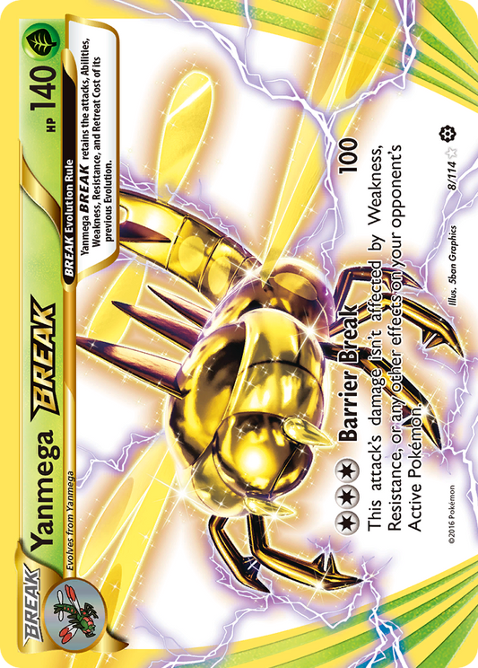 Yanmega BREAK (Steam Siege SET) (Pokémon) (BREAK) (Grass) (HP: 140) (Rare BREAK) (PKM Steam Siege SET-95)