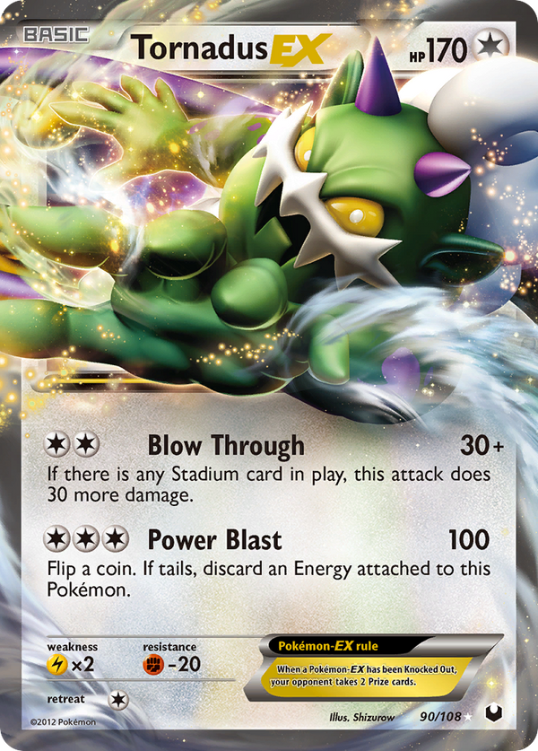 Tornadus-EX - Dark Explorers SET-90