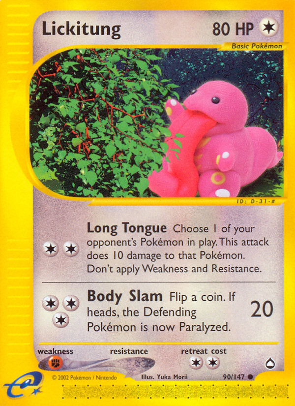 Lickitung - Aquapolis SET-90