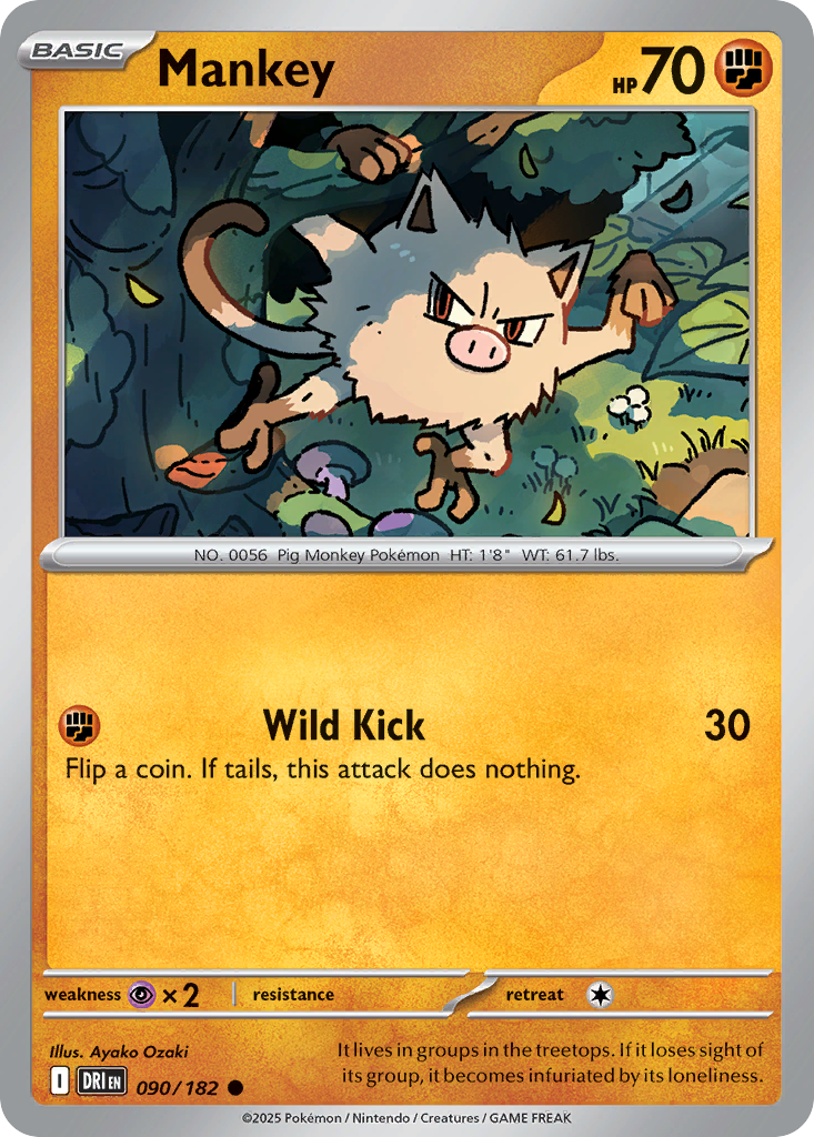 Mankey - Destined Rivals SET-90