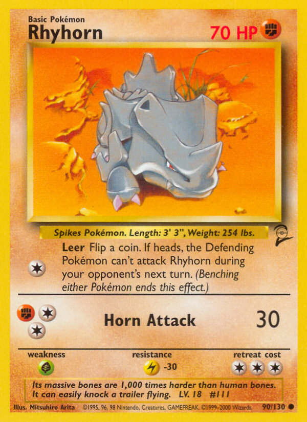 Rhyhorn - Base SET 2-90