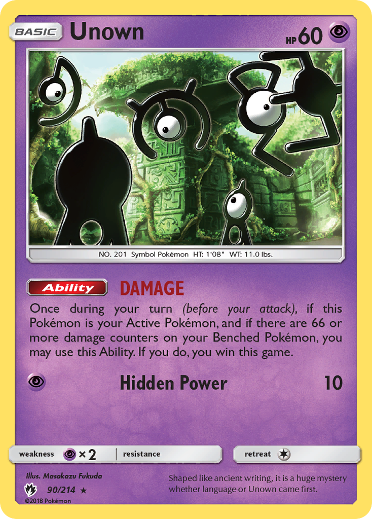 Unown - Lost Thunder SET-90