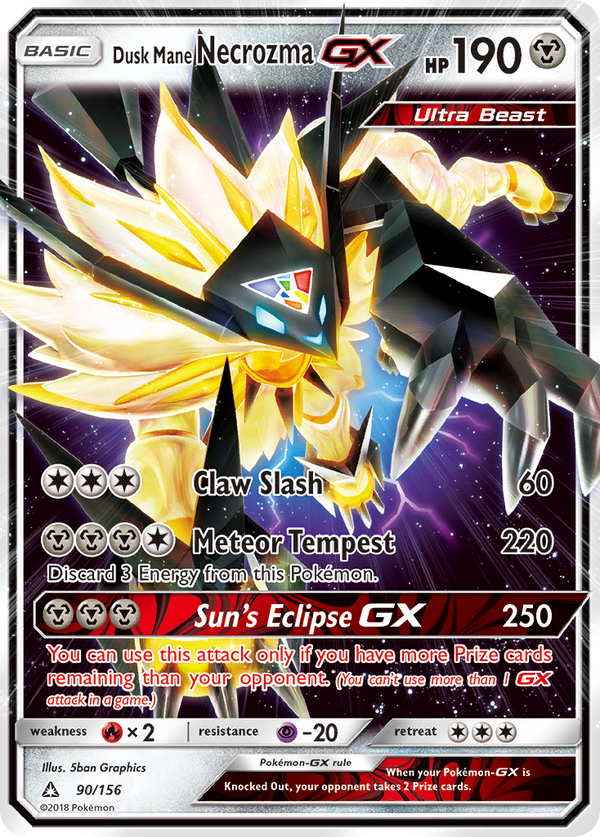 Dusk Mane Necrozma-GX - Ultra Prism SET-90