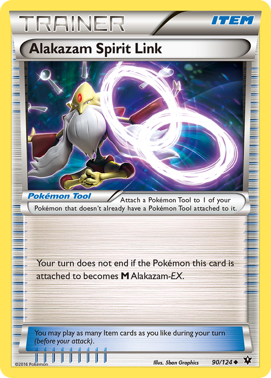 Alakazam Spirit Link (Fates Collide SET) (Trainer) (Pokémon Tool) (Uncommon) (PKM Fates Collide SET-120)
