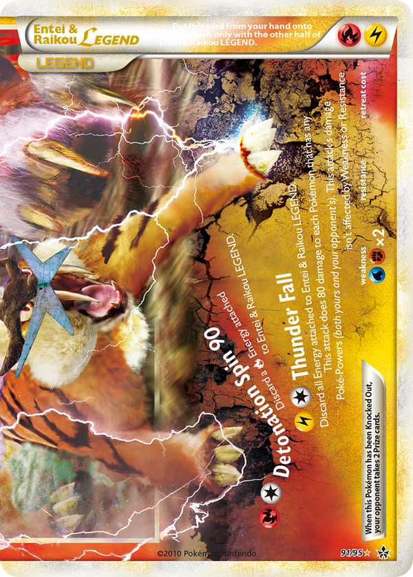 Entei & Raikou LEGEND - HS Unleashed SET-91