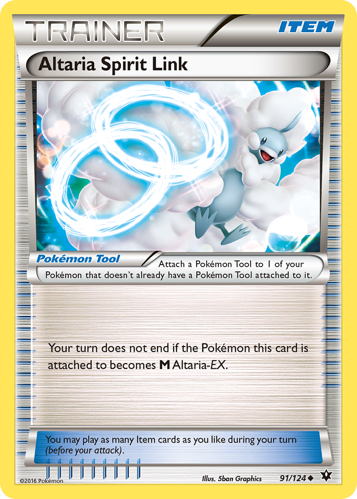 Altaria Spirit Link (Fates Collide SET) (Trainer) (Pokémon Tool) (Uncommon) (PKM Fates Collide SET-121)