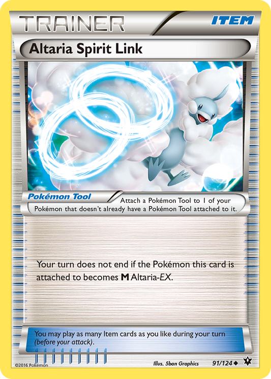 Altaria Spirit Link (Fates Collide SET) (Trainer) (Pokémon Tool) (Uncommon) (PKM Fates Collide SET-121)