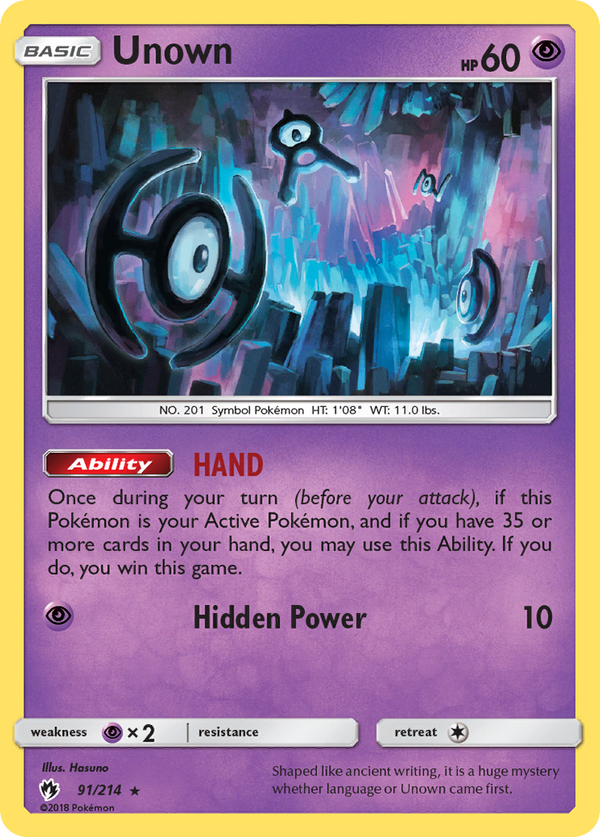 Unown - Lost Thunder SET-91