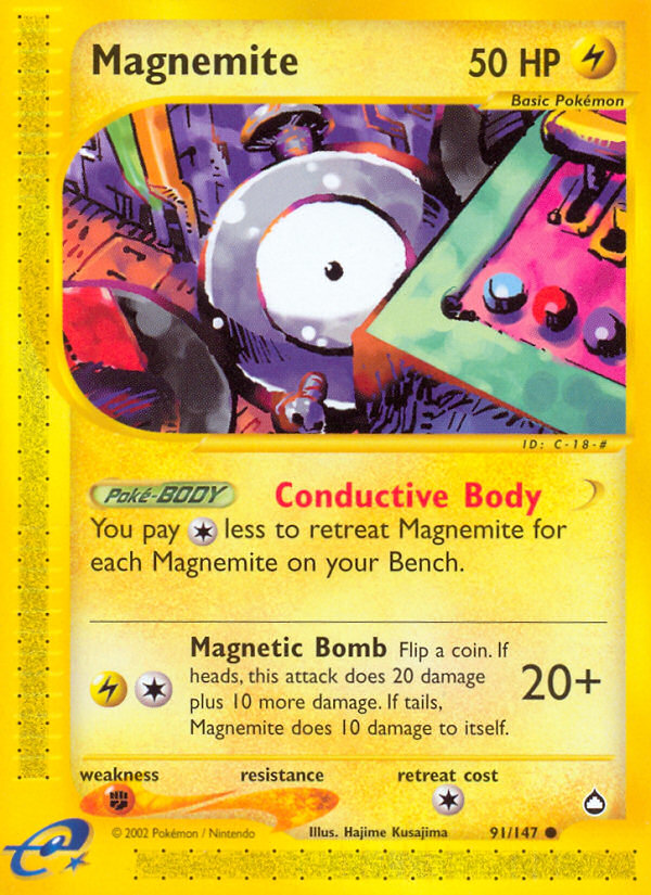 Magnemite - Aquapolis SET-91