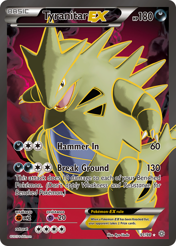 Tyranitar-EX - Ancient Origins SET-91