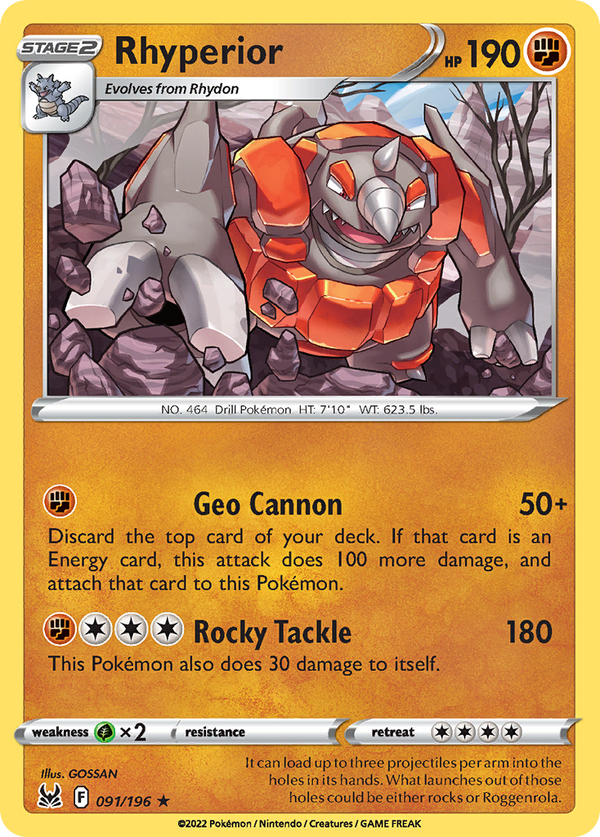 Rhyperior - Lost Origin SET-91