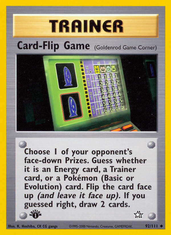 Card-Flip Game - Neo Genesis SET-92
