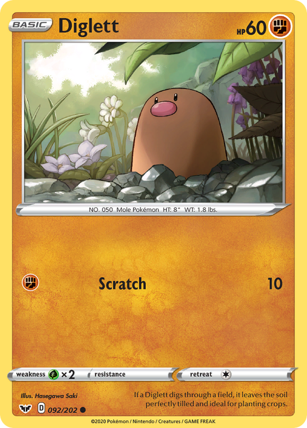 Diglett - Sword & Shield SET-92