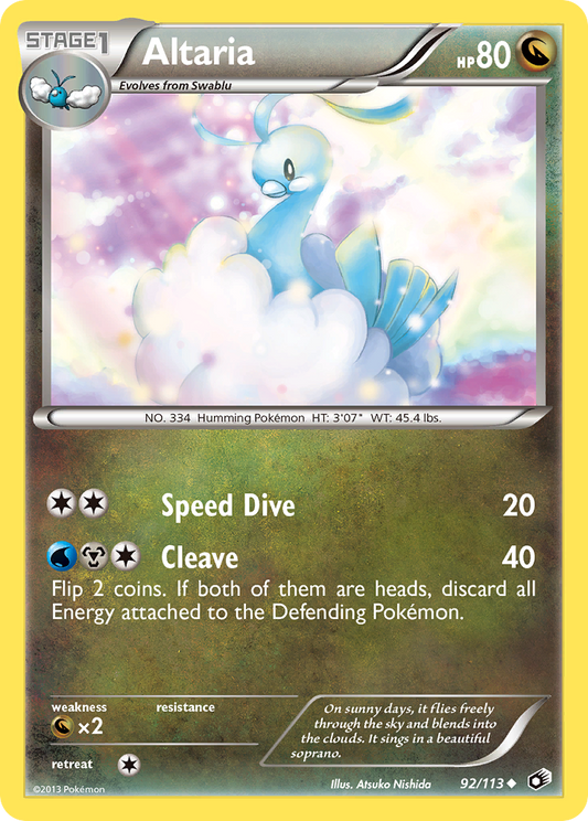 Altaria (Legendary Treasures SET) (Pokémon) (Stage 1) (Dragon) (HP: 80) (Uncommon) (PKM Legendary Treasures SET-108)
