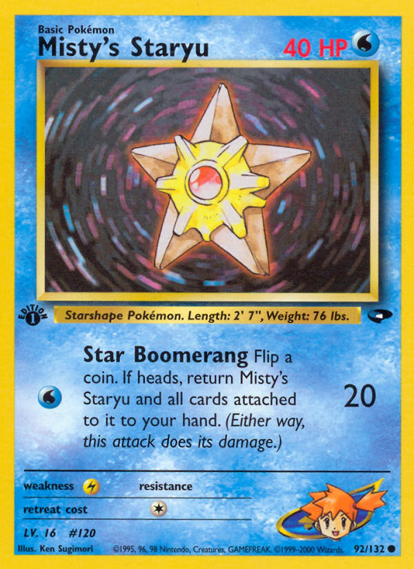 Misty's Staryu - Gym Challenge SET-92