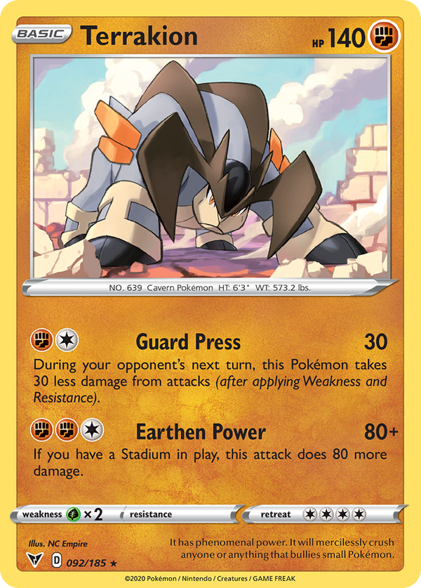 Terrakion - Vivid Voltage SET-92