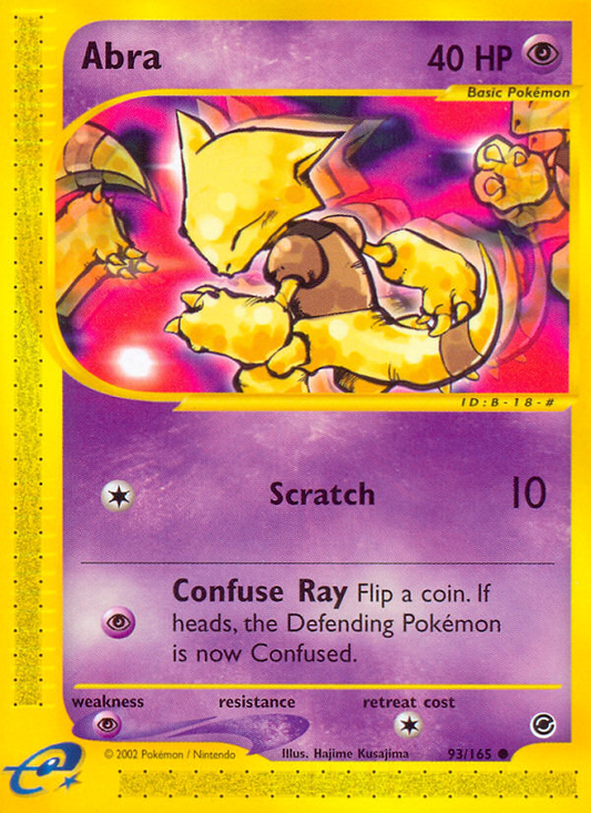 Abra (Expedition Base Set SET) (Pokémon) (Basic) (Psychic) (HP: 40) (Common) (PKM Expedition Base Set SET-159)