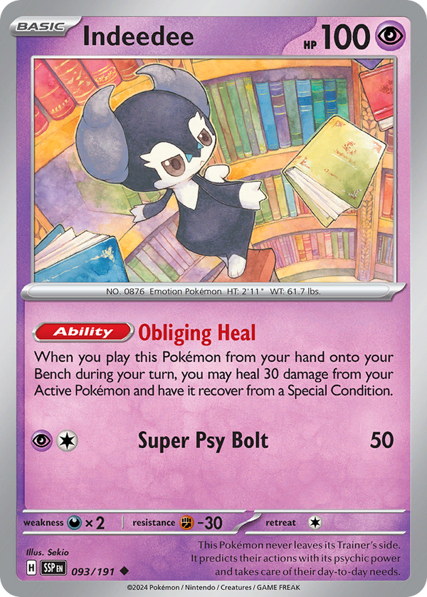 Indeedee - Surging Sparks SET-93