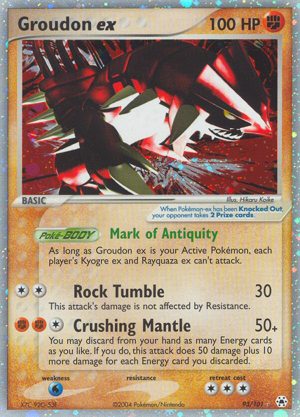 Groudon EX - Hidden Legends SET-93