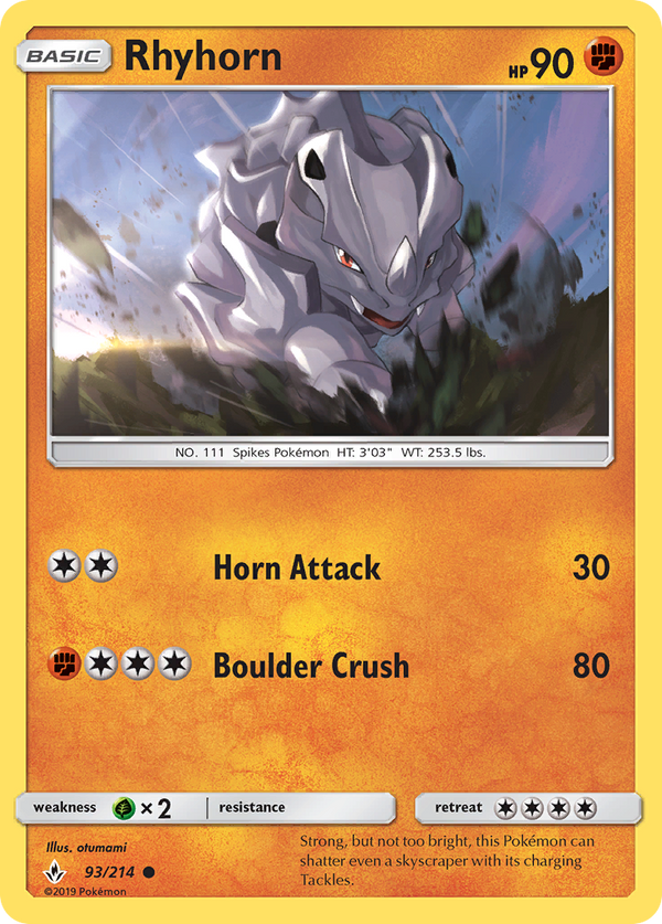 Rhyhorn - Unbroken Bonds SET-93