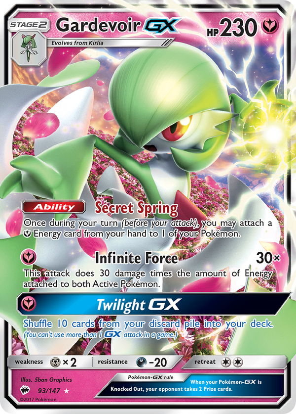 Gardevoir-GX - Burning Shadows SET-93