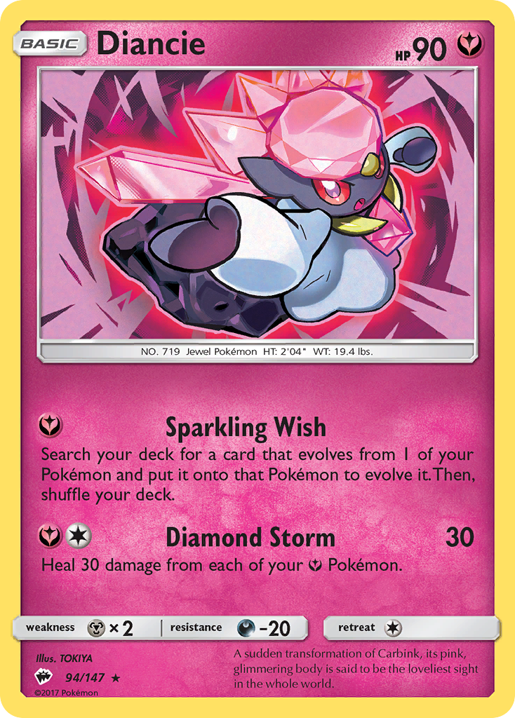 Diancie - Burning Shadows SET-94