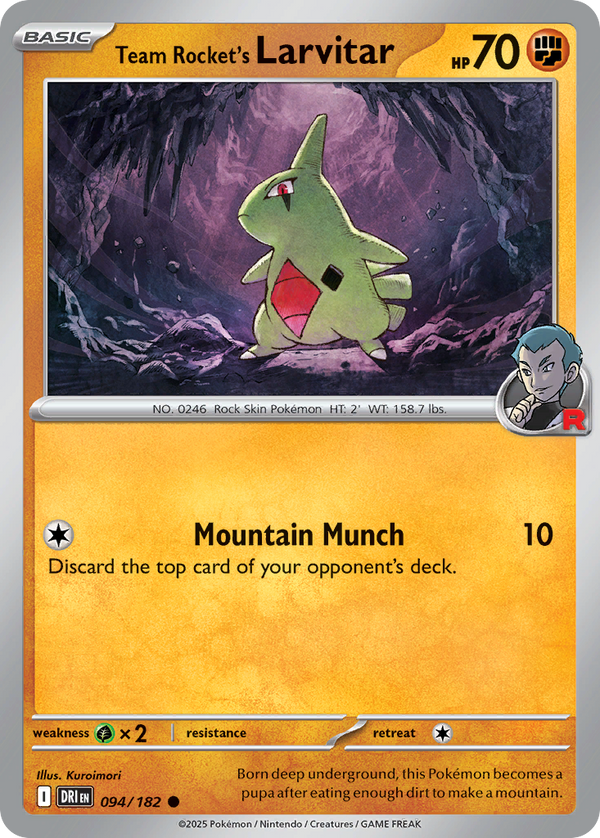 Team Rocket's Larvitar - Destined Rivals SET-94