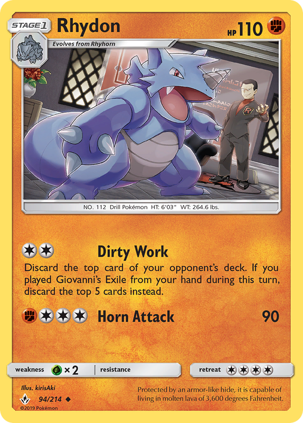 Rhydon - Unbroken Bonds SET-94