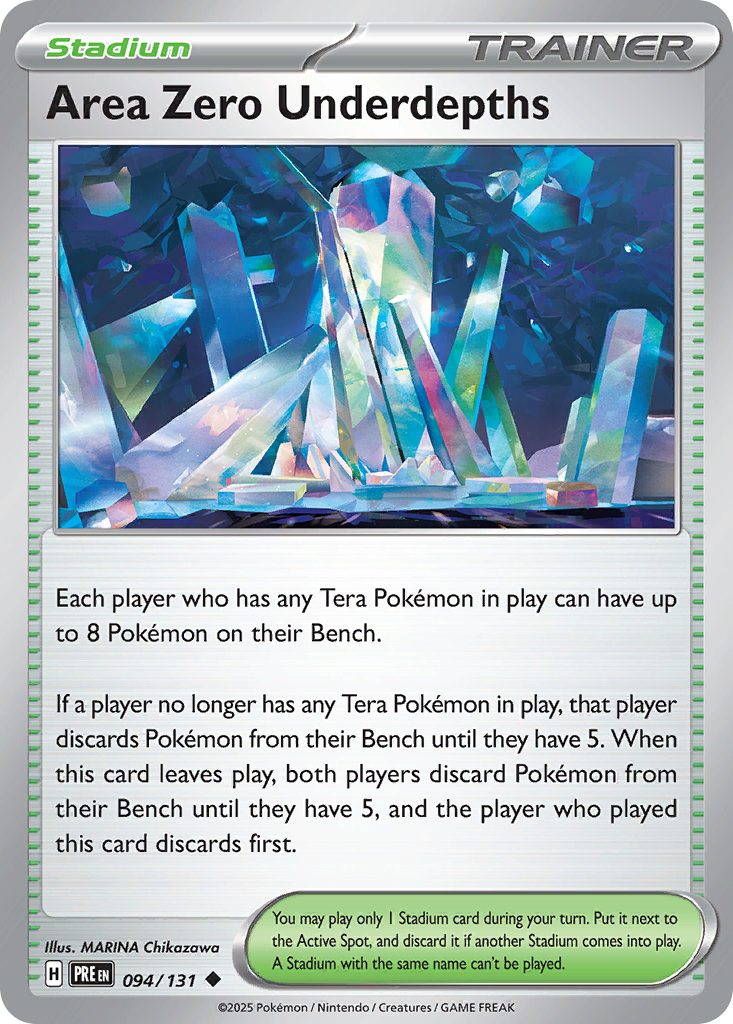 Area Zero Underdepths (Prismatic Evolutions SET) (Trainer) (Stadium) (Uncommon) (PKM Prismatic Evolutions SET-175)