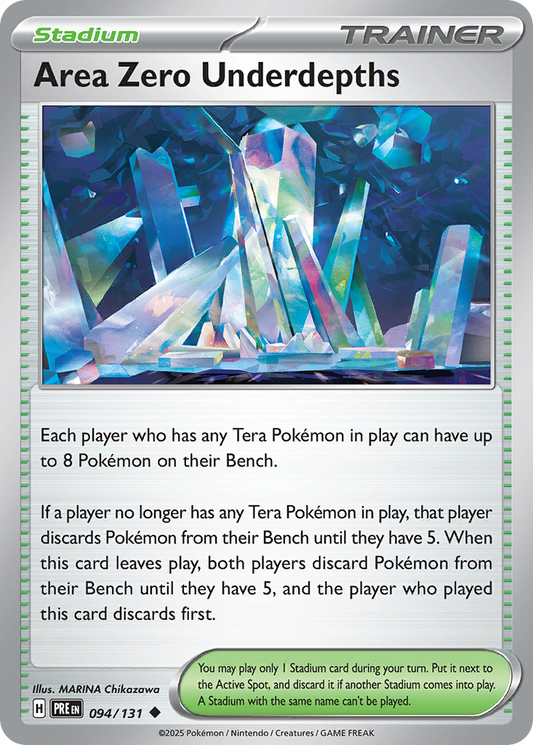 Area Zero Underdepths (Prismatic Evolutions SET) (Trainer) (Stadium) (Uncommon) (PKM Prismatic Evolutions SET-175)