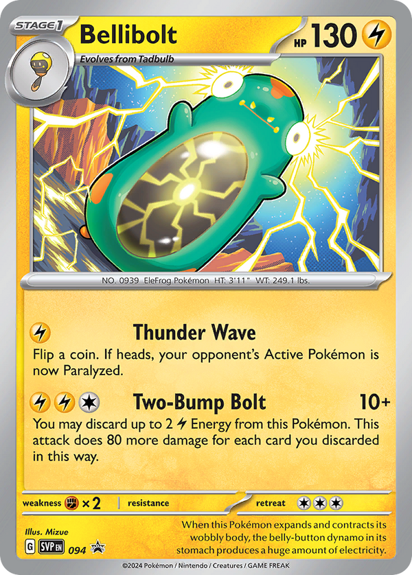 Bellibolt - Scarlet & Violet Black Star Promos SET-94