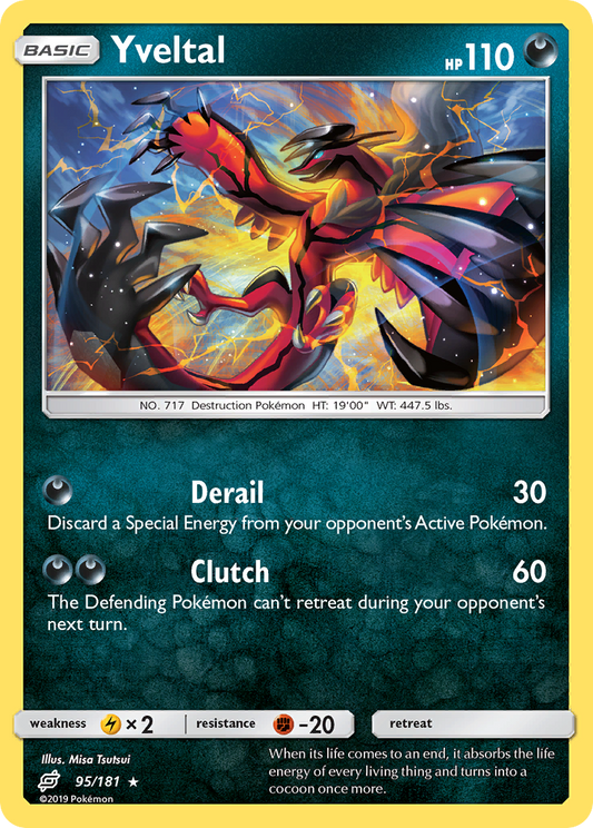 Yveltal (Team Up SET) (Pokémon) (Basic) (Darkness) (HP: 110) (Rare Holo) (PKM Team Up SET-194)