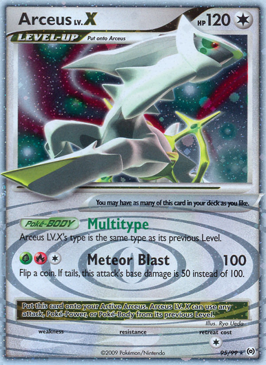 Arceus LV.X (Arceus SET) (Pokémon) (LevelUp) (Colorless) (HP: 120) (Rare Holo LV.X) (PKM Arceus SET-95)