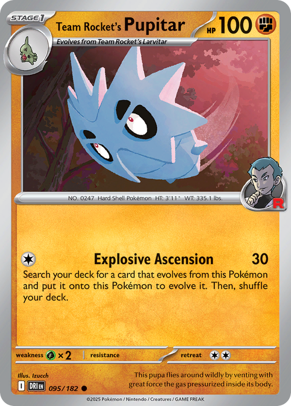 Team Rocket's Pupitar - Destined Rivals SET-95