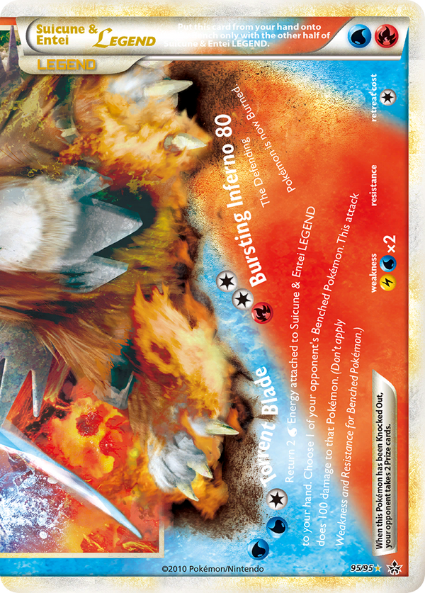 Suicune & Entei LEGEND - HS Unleashed SET-95