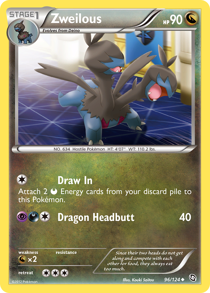 Zweilous (Dragons Exalted SET) (Pokémon) (Stage 1) (Dragon) (HP: 90) (Uncommon) (PKM Dragons Exalted SET-125)
