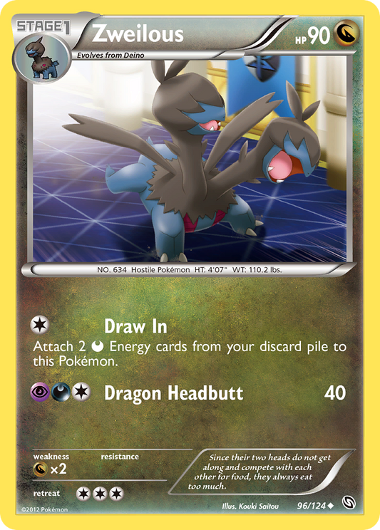 Zweilous (Dragons Exalted SET) (Pokémon) (Stage 1) (Dragon) (HP: 90) (Uncommon) (PKM Dragons Exalted SET-125)