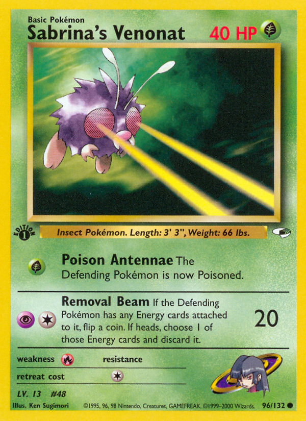 Sabrina's Venonat - Gym Heroes SET-96