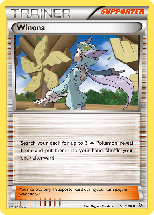 Winona (Roaring Skies SET) (Trainer) (Supporter) (Uncommon) (PKM Roaring Skies SET-109)