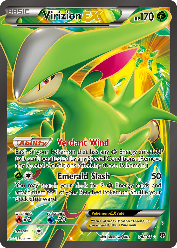 Virizion-EX - Plasma Blast SET-96