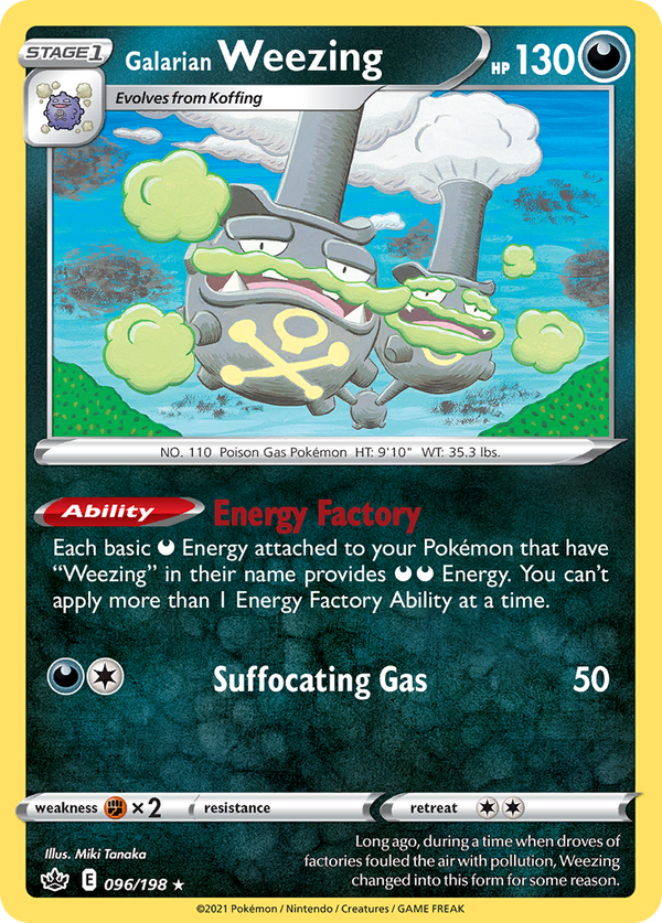 Galarian Weezing - Chilling Reign SET-96