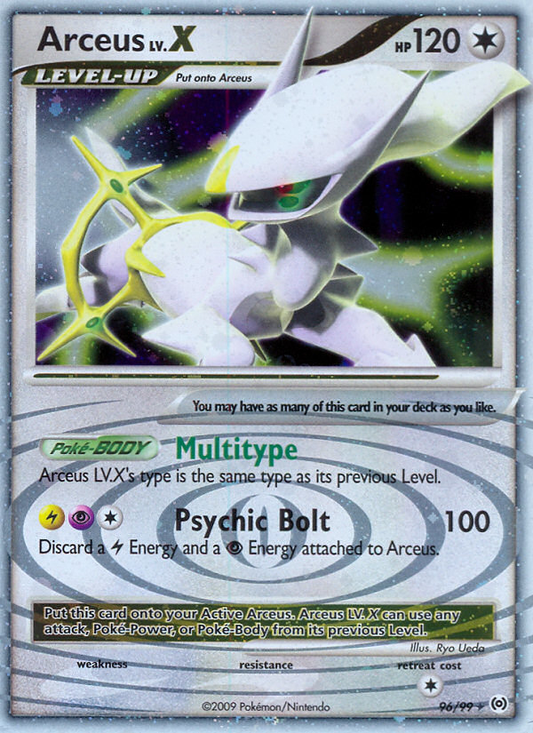 Arceus LV.X (Arceus SET) (Pokémon) (LevelUp) (Colorless) (HP: 120) (Rare Holo LV.X) (PKM Arceus SET-96)
