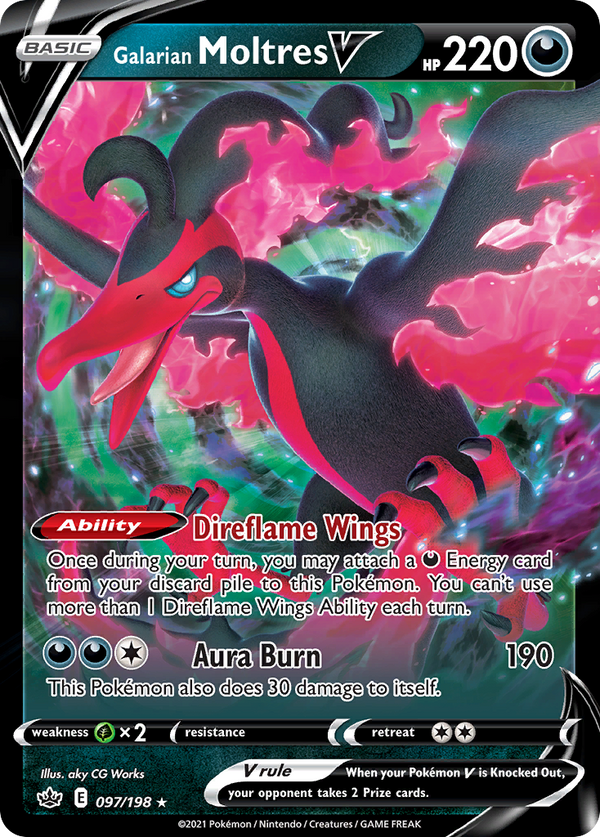 Galarian Moltres V - Chilling Reign SET-97