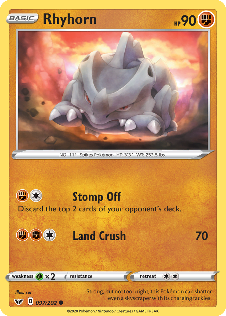 Rhyhorn - Sword & Shield SET-97