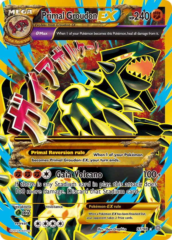 Primal Groudon-EX - Ancient Origins SET-97