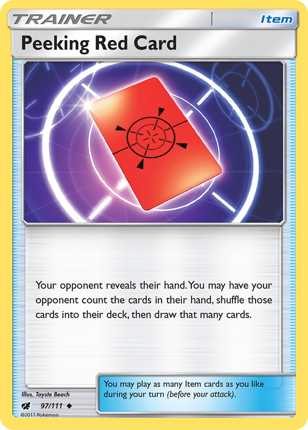 Peeking Red Card - Crimson Invasion SET-97