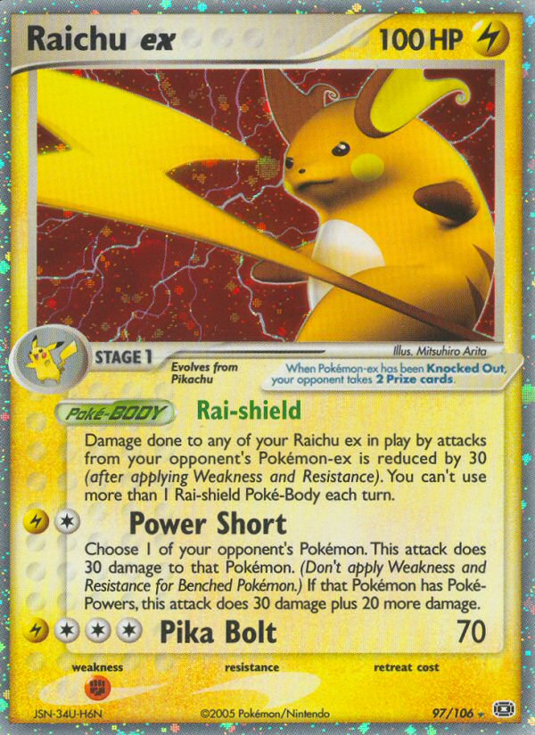 Raichu EX - Emerald SET-97