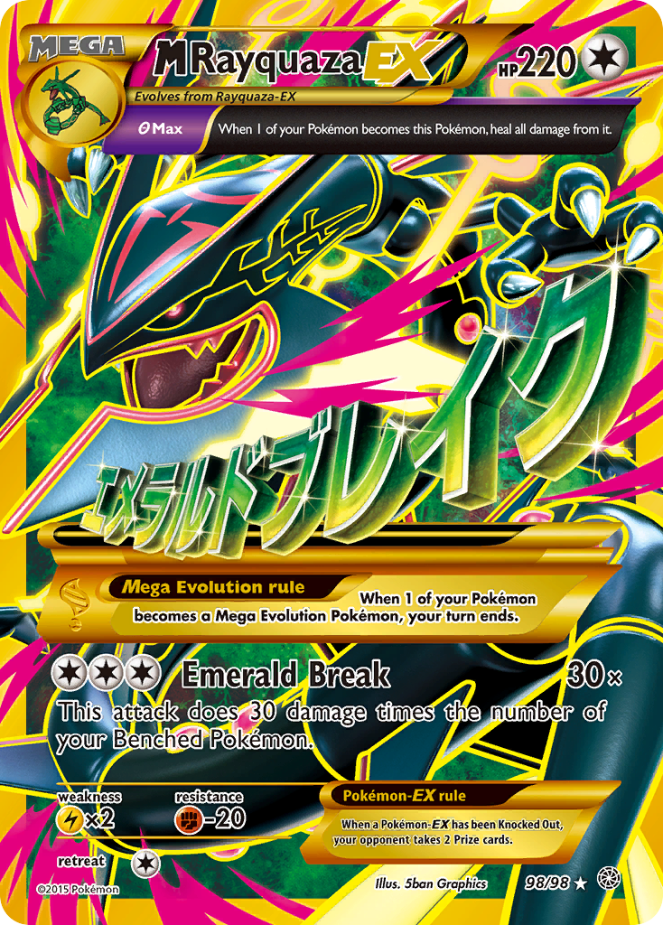 M Rayquaza-EX - Ancient Origins SET-98